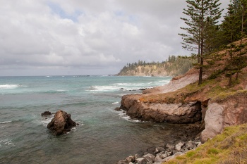 Landscape Of The Rocky Coastline Norfolk Island W